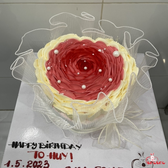 Bánh Kem Hoa Hồng Đơn