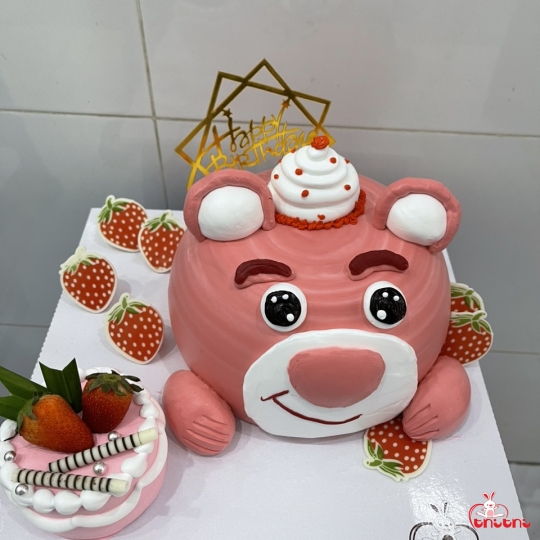 Bánh Kem Gấu Hồng