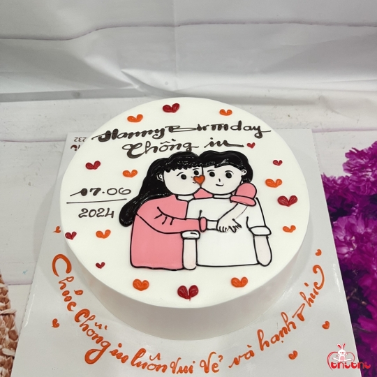 Bánh Kem Sữa Tươi Mẫu Vẽ 15