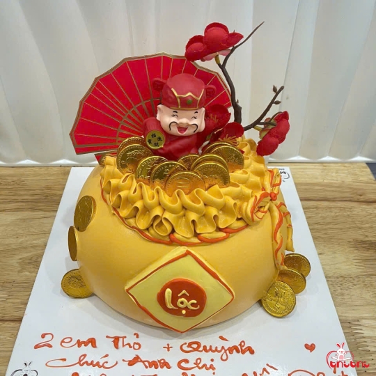 Bánh Kem Thố Vàng 9